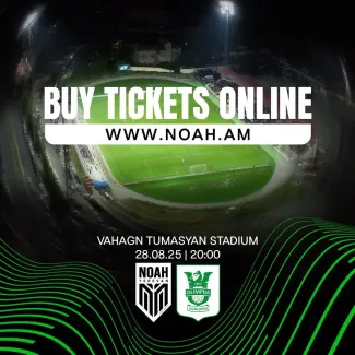Noah – Olimpija match tickets are now available